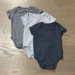 GAP Kids One Pieces in Navy, Gray, and Striped
